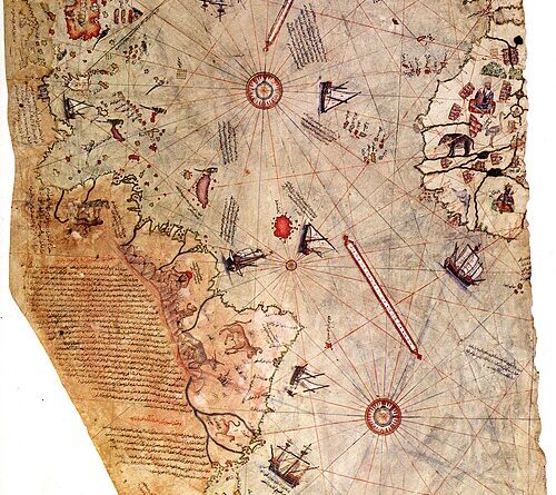 Amiral Piri Reis'in ünlü 1513 dünya haritası