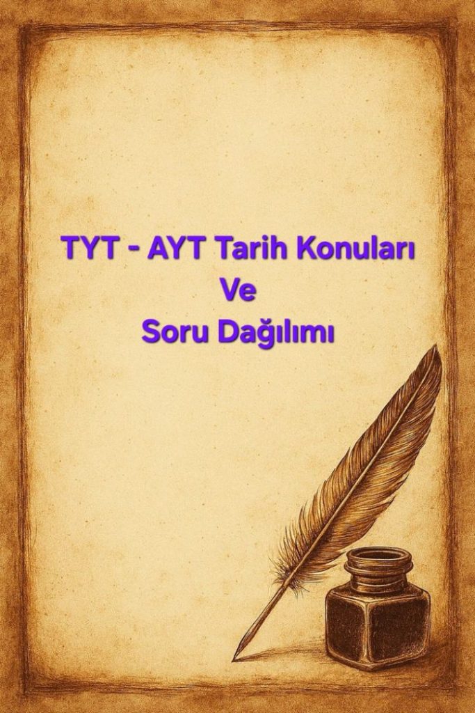TYT - AYT Tarih Konuları Ve Soru Dağılımı